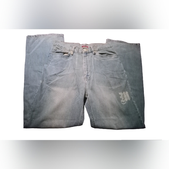 MAKAVELI | Vintage 2Pac Young Men's Light Blue Jeans | Size20(32×32) - Picture 1 of 8